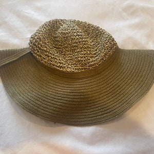Straw Raffia Wide Brim Sun Beach Foldable Packable Hat