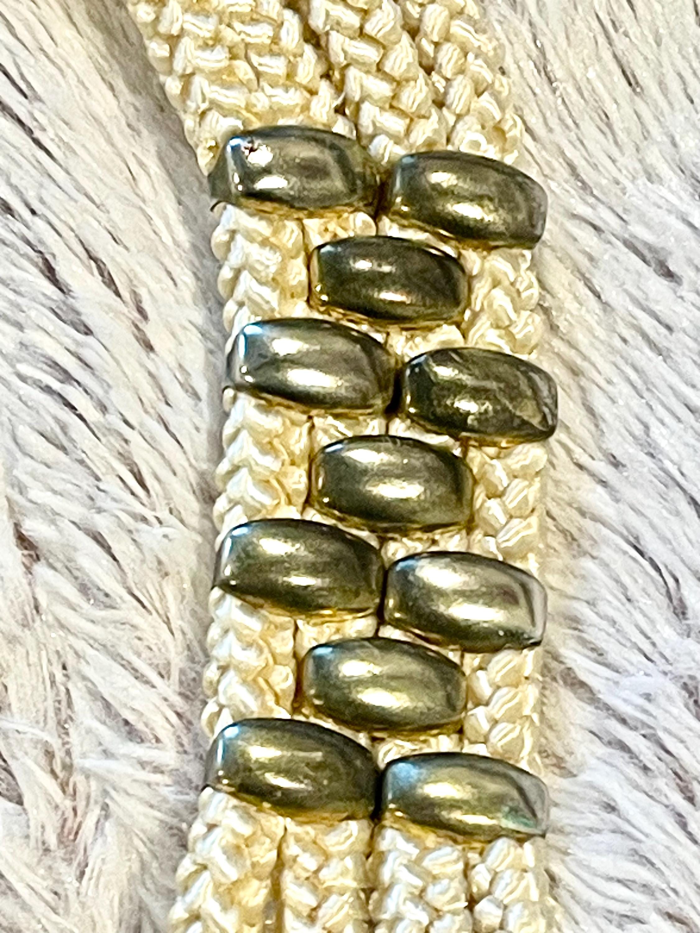 Vintage Cloisonné Buckle Rope Belt - Etsy