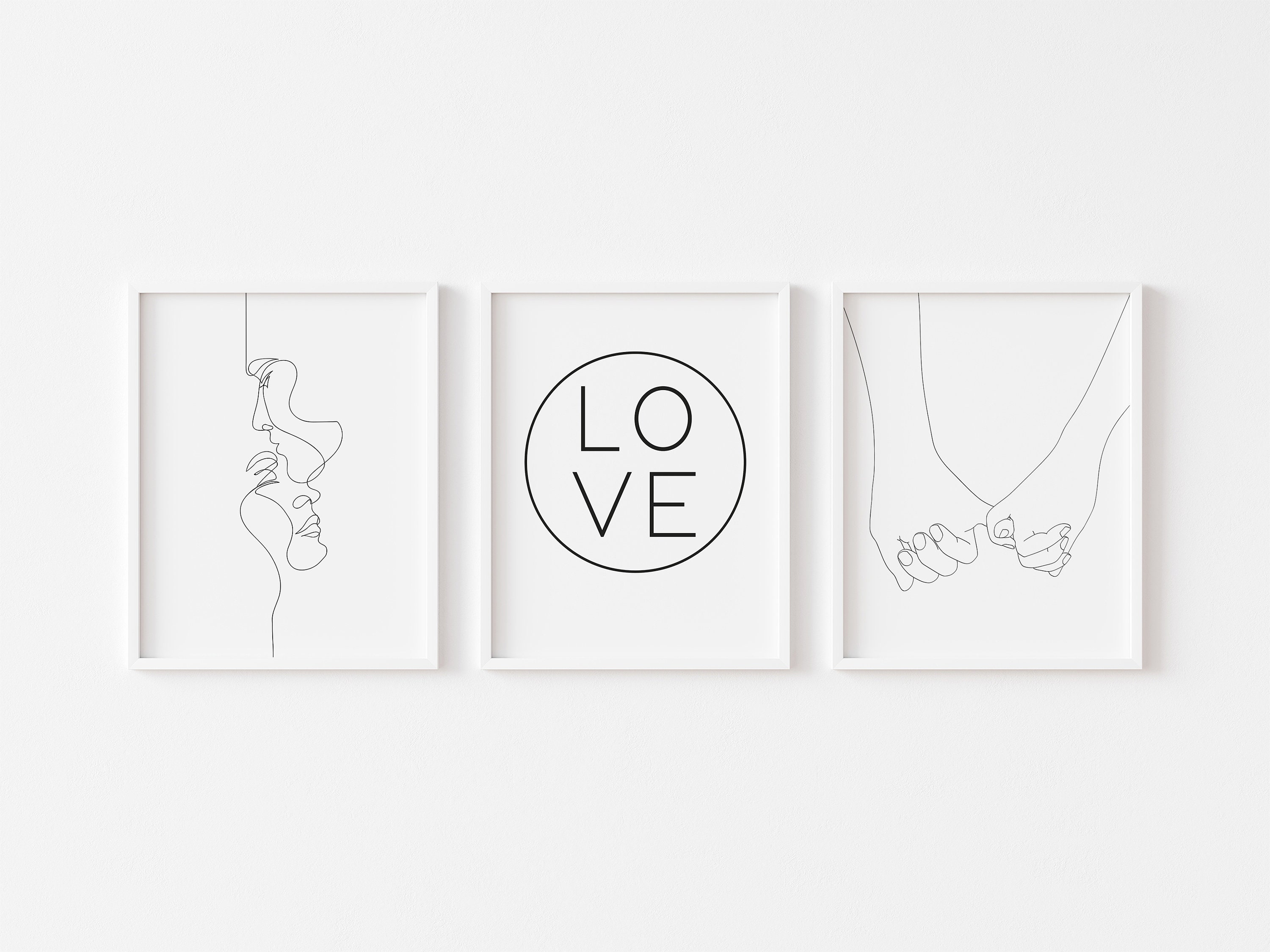 Minimalist Line Art Prints One Line Drawing Art Holding - Etsy
