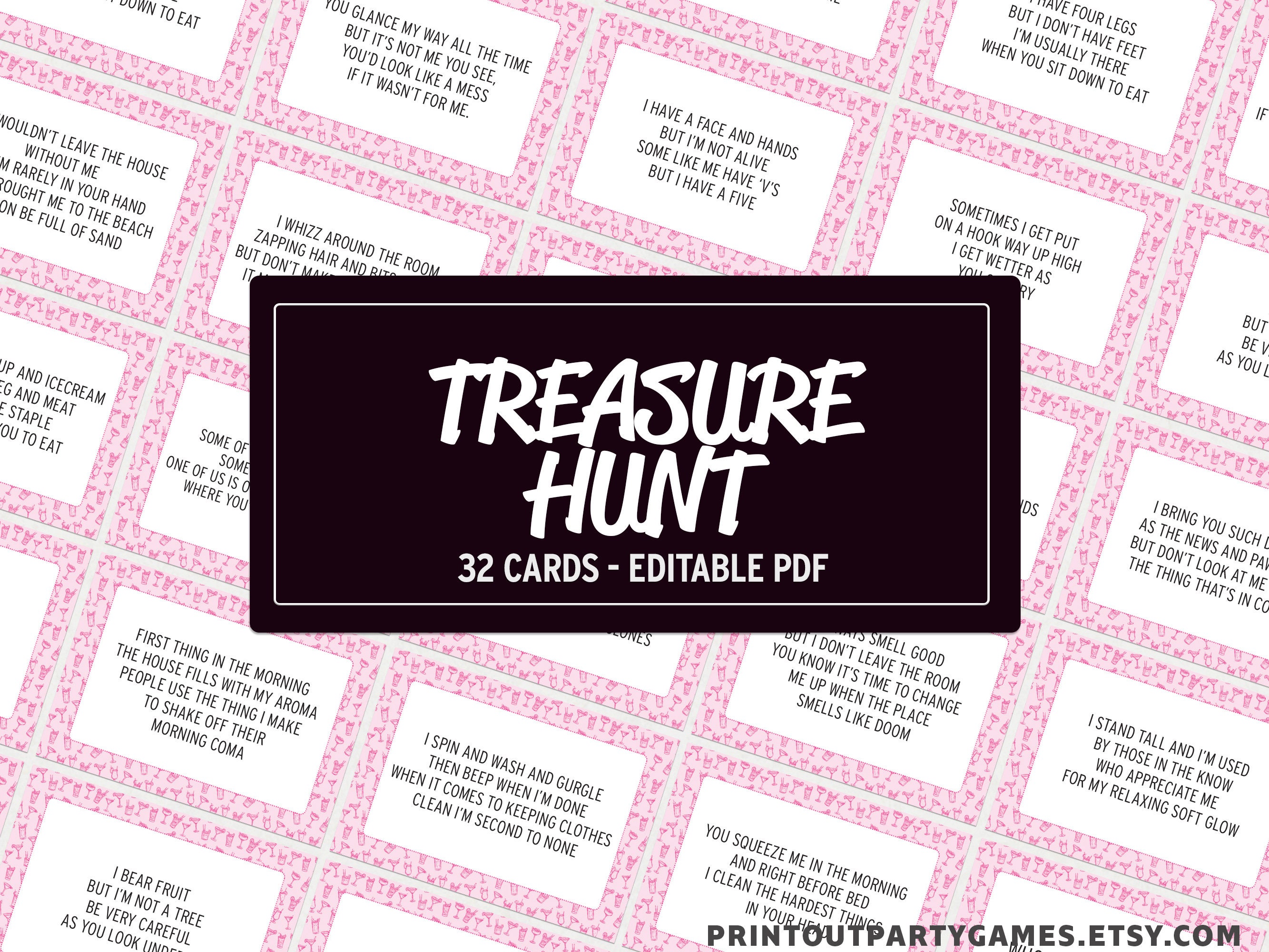 Indoor Treasure Hunt Game 32 Clues Scavenger Hunt for Any - Etsy Indoor Treasure Hunt Game 32 Clues Scavenger Hunt for Any - Etsy
