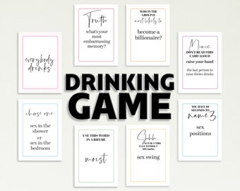Bachelorette Drinking Game, Truth Dare Drink If, Adult Party Game (Digital Download)