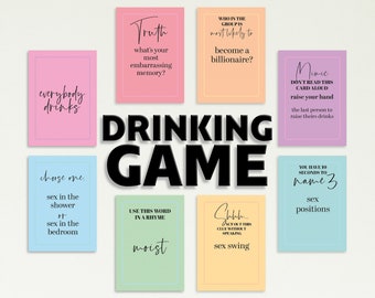 Bachelorette Party Drinking Game: Adult Girls Night In (Printable)