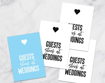 Funny Wedding Guest Game, Guests Stuck At Weddings, wedding cards against humanity style, funny wedding games for tables, PRINTABLE GAW