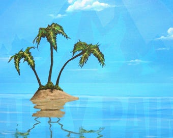 SpongeBob Island Painting Prints