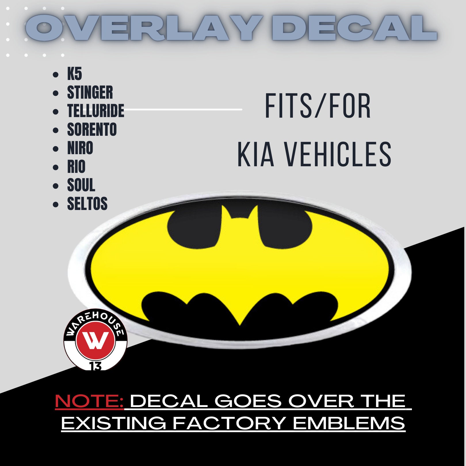 New Fits for KIA B A T M A N Design 3 Piece Kit. Front, Back and Steering Wheel Overlay Decals. Fits Many Different KIA Models - Etsy new-fits-for-kia-b-a-t-m-a-n-design-3-piece-kit-front-back-and-steering-wheel-overlay-decals-fits-many-different-kia-models-etsy