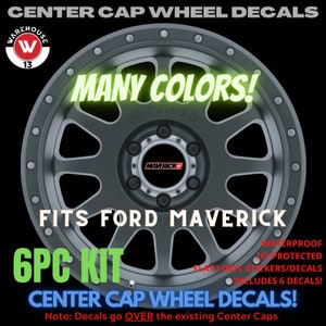 NEW Fits For Ford Maverick Truck Center Cap Decals/Stickers Vinyl Waterproof Many Sizes Available