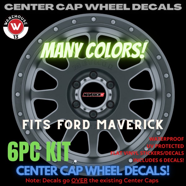 Ford Maverick Center Cap Decals Etsy
