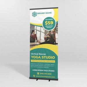 Custom Retractable, Custom Roll Up, Roll Up Banner, Roll Up Banner Stand, Event banner, trade show booth banner, Banner Stand 33 x 81