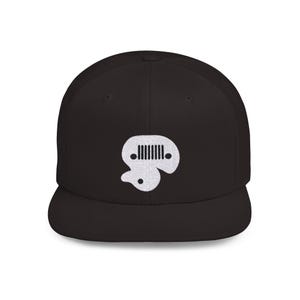 It&#39;s a Jeep Thing Duck This Side Up Flat Bill Snapback Embroidered Hat
