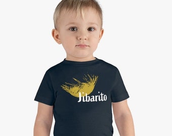 Jibarito, Puerto Rico, Borinquen, Camiseta de Jersey de Algodón Infantil