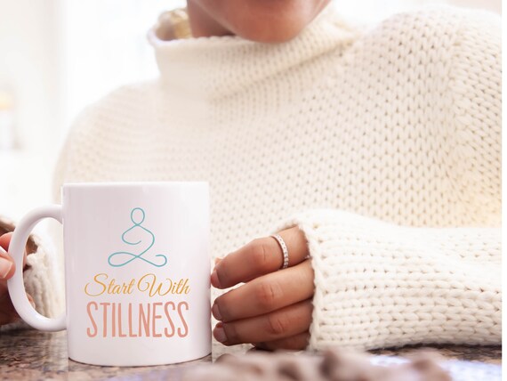 Start with Stillness Meditation and Yoga Mug