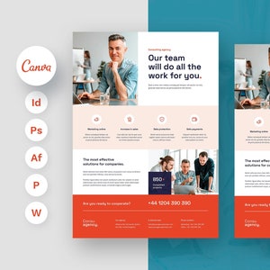 Hochzeitsplaner, Hochzeitsplaner, InDesign Flyer, Canva Template, Instant Download