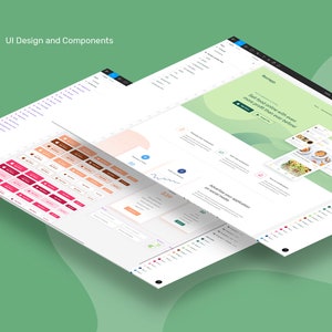 Landing Page for Mobile App Promotion, Figma Template, UI Design, One Page Website Design, Figma Website Template, Modern Design Figma Web, Digital Product, Instant Download, Graphic Designer, Artbart Activity