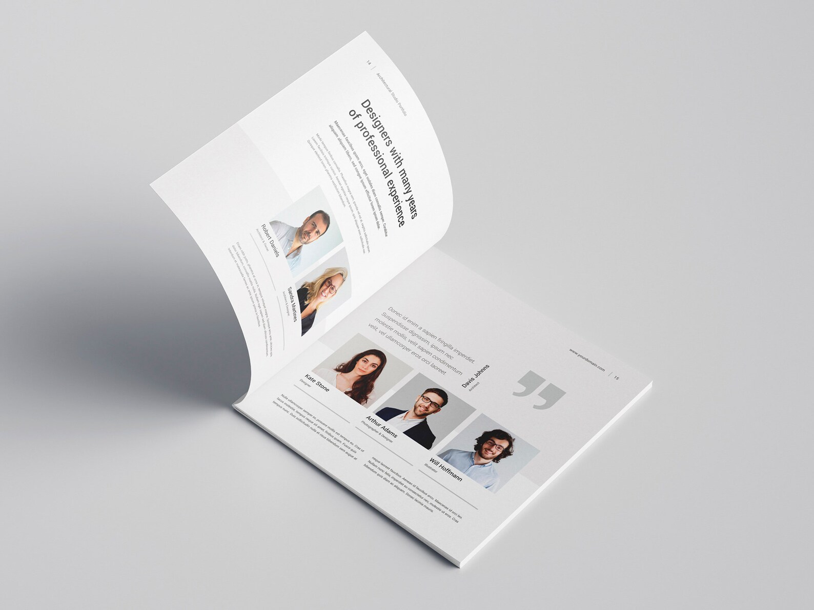 Interior Design Portfolio Canva, Architecture Square Brochure, Home ...