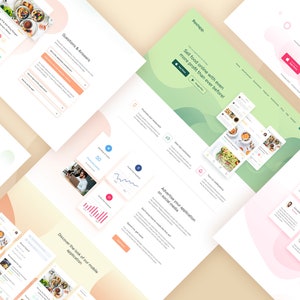 Landing Page for Mobile App Promotion, Figma Template, UI Design, One Page Website Design, Figma Website Template, Modern Design Figma Web, Digital Product, Instant Download, Graphic Designer, Artbart Activity