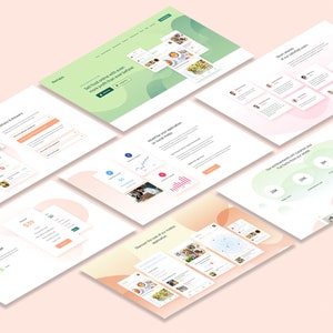 Landing Page for Mobile App Promotion, Figma Template, UI Design, One Page Website Design, Figma Website Template, Modern Design Figma Web, Digital Product, Instant Download, Graphic Designer, Artbart Activity