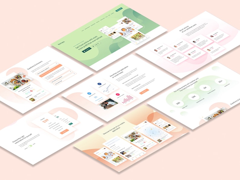 Landing Page for Mobile App Promotion, Figma Template, UI Design, One Page Website Design, Figma Website Template, Modern Design Figma Web, Digital Product, Instant Download, Graphic Designer, Artbart Activity