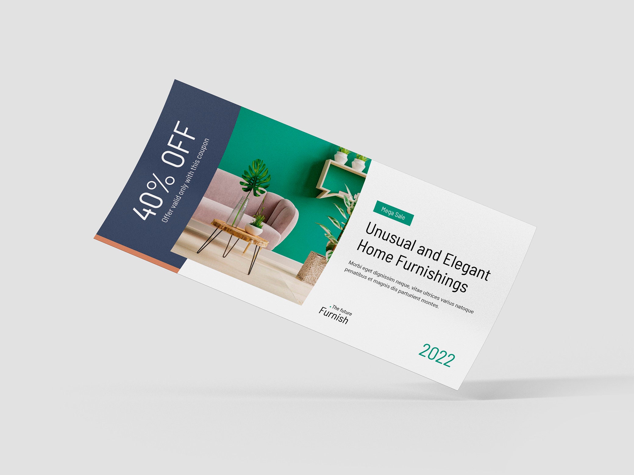 Coupon Code Flyer Template for Furniture Company, Discount Catalog ...