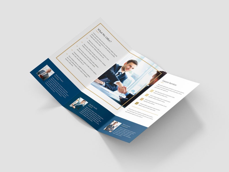 Atty Indesign Law Firm Tri-fold Brochure Template Indesign, Attorney Legal Services ...