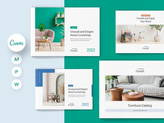 Furniture Company Catalog Product Canva Template Line Sheet - Etsy