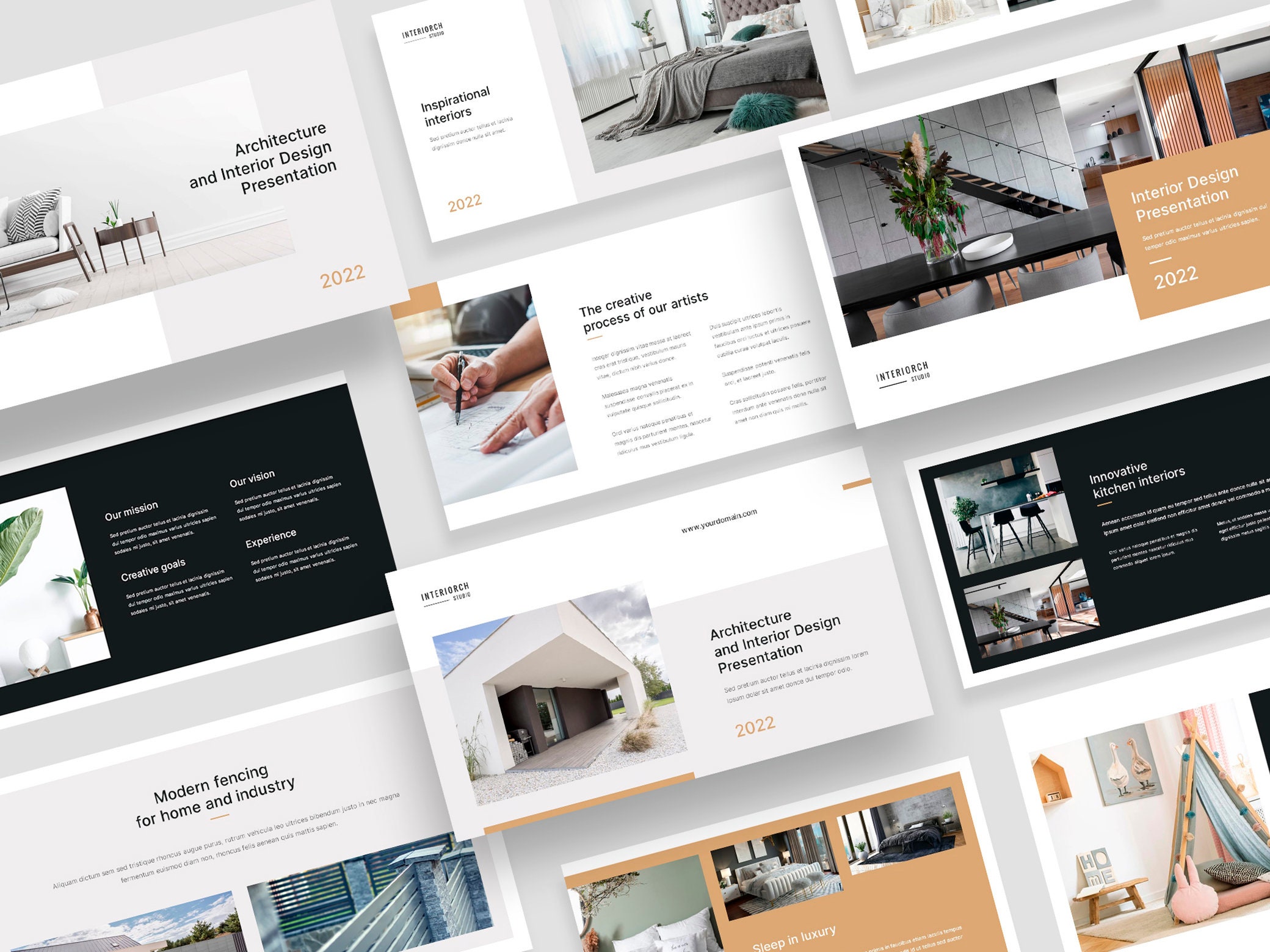 Architecture and Interior Design, Canva, PowerPoint Presentation, Figma Template, Architect, Realtor, Architecture Portfolio, Minimal Design