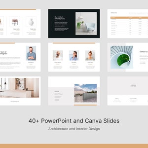 Architecture and Interior Design Portfolio PowerPoint Presentation Canva Template, Architect, Designer and Realtor, Construction Building, Fully Editable in Canva, Figma Template, Instant Downloads, Digital Products, Artbart Activity