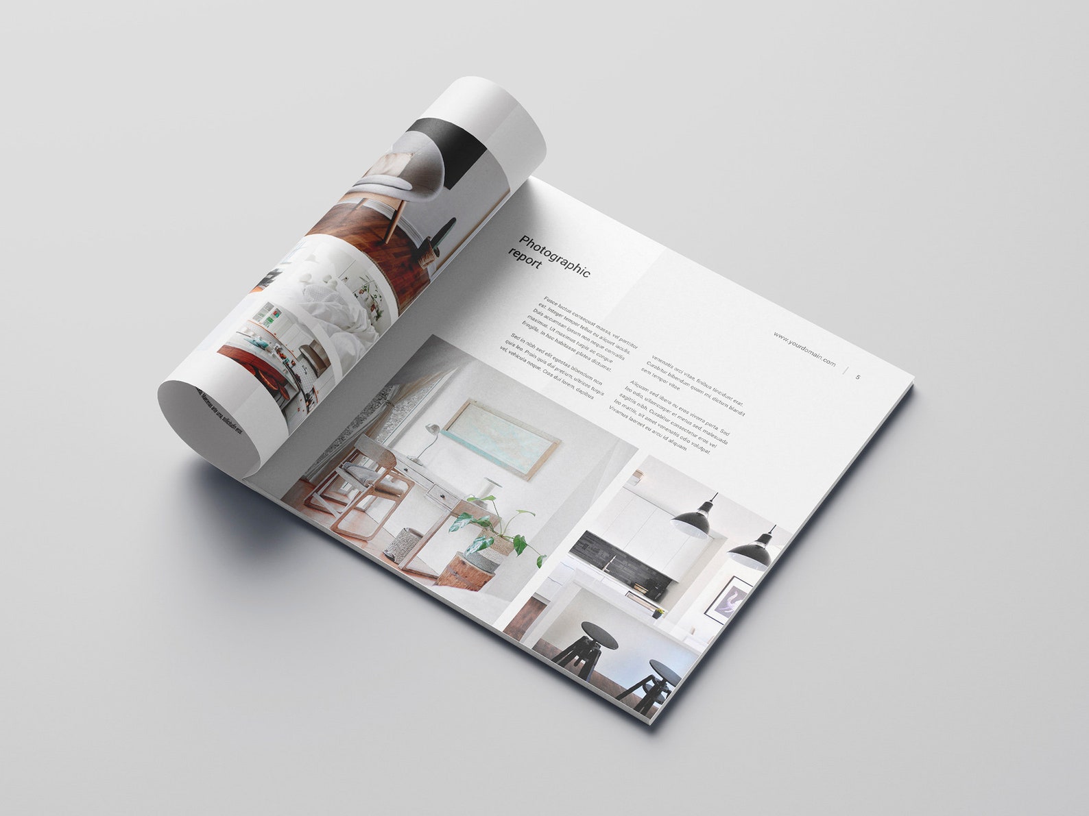 Interior Design Portfolio Canva, Architecture Square Brochure, Home ...