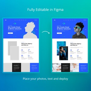 Creative Studio Figma Template, UI Design, Urho Agency, Portfolio ...