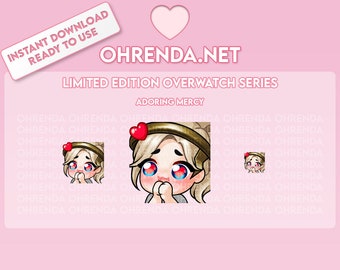 Limited Edition Overwatch Twitch Emote / Adoring Mercy
