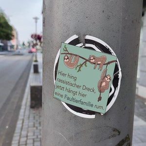 Sloths Against Racism - Sticker - No racism