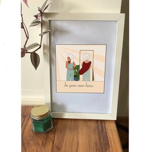 Wees je eigen held - illustratie - digitale print