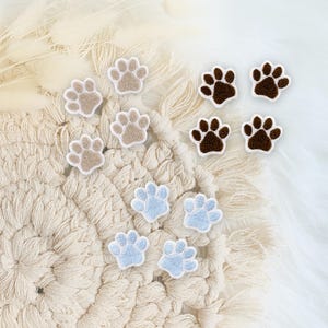 Mini Applikation Pfoten | Minipfoten | Tatze Katze | kleine Pfoten Deko Schultüte | Hundepfoten  | Tatzen zum Aufbügeln/ Aufnähen