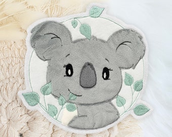 Applikation Koala im Kranz | Bügelbild | Patch | Aufnäher