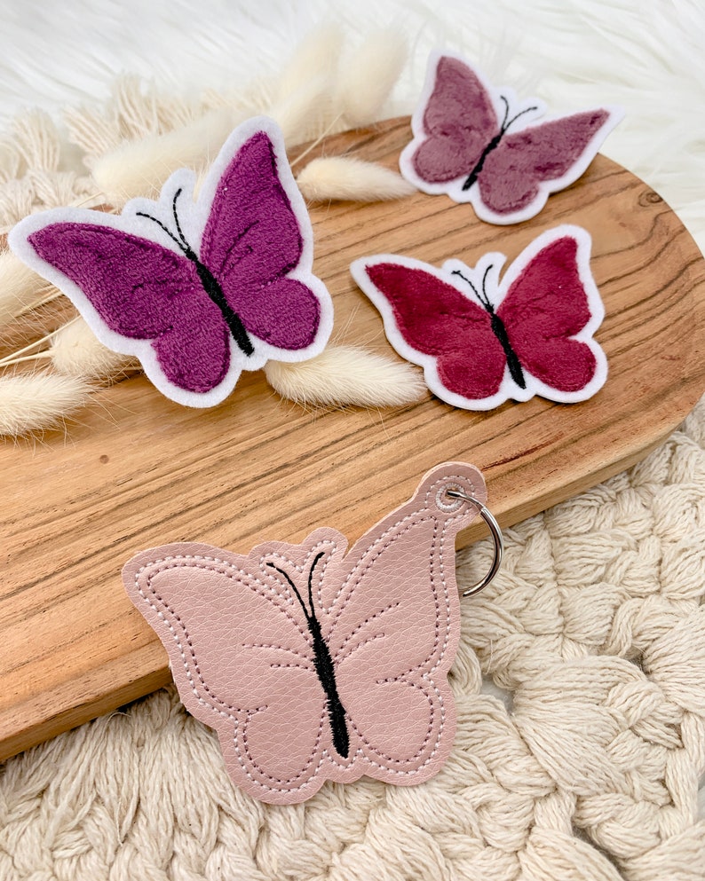 Schmetterling zum Aufbügeln Bügelbild Patch Aufnäher Aufbügler Applikation 3D Patch Bild 10