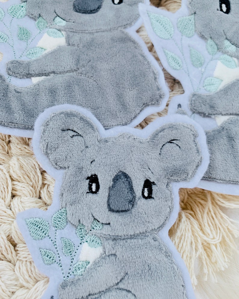 Application Koala Iron-on patch Patch Patch Iron-on patch 3D effect patches image 4