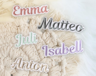 Name gestickt | Schrift 01 | Bügelbild | Namen zum Aufbügeln | Applikation | Schriftzug | Patch | Einschulung | Schultüte | Geburtsname