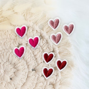 Mini Applikation Herzen | Miniherz | Deko Schultüte | Herzchen | Herz klein | zum Aufbügeln/Aufnähen | Liebe | Patch | Aufbügeln | Bügelbild