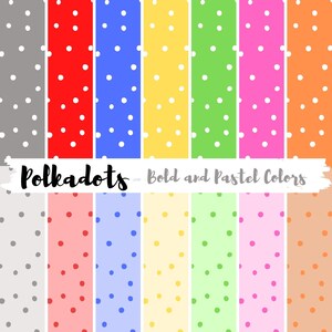 Polkadots Digital Paper | Wrapping Paper | Digital Paper | Polkadot | Birthday Gift | Birthday Wrapping Paper