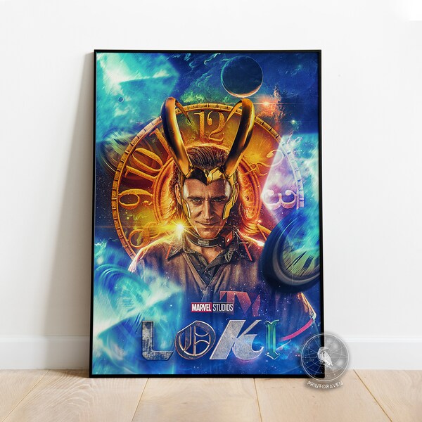 Loki Poster | Tom Hiddleston Wall Art | Wall Decoration | Framed Poster | TV Series Poster Print