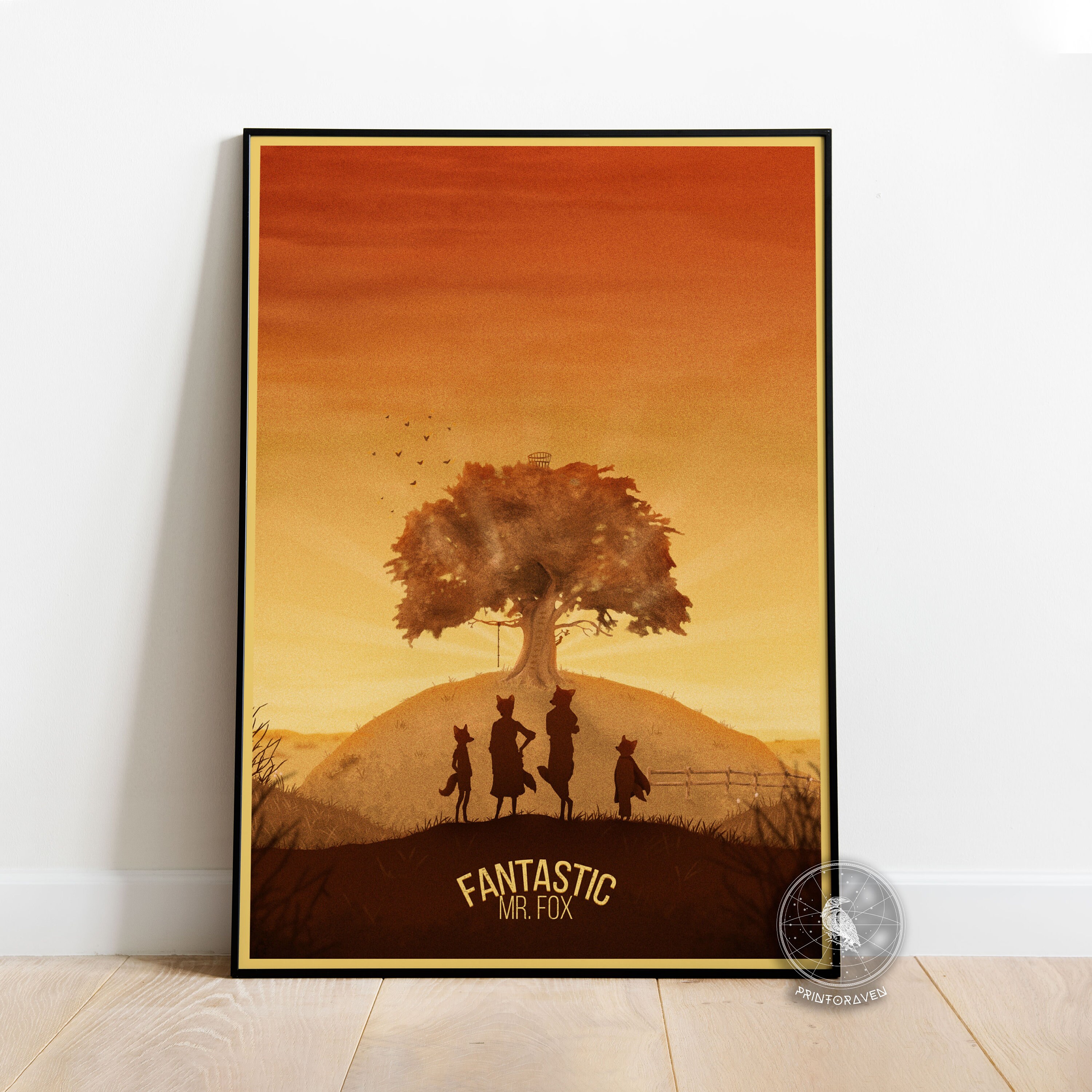Fantastic Mr. Fox Poster Mr. Fox Wall Art Wall Decoration Framed Poster ...
