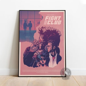 Fight Club Poster | Tyler Durden Wall Art | Wall Decoration | Framed Poster | Movie Poster Print