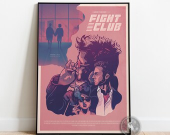 Fight Club Poster | Tyler Durden Wall Art | Wall Decoration | Framed Poster | Movie Poster Print