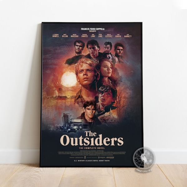 The Outsiders Poster | Ponyboy Curtis Wall Art | Wall Decoration | Framed Poster | Movie Poster Print
