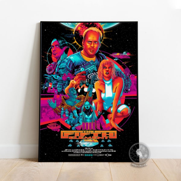 The Fifth Element Poster | Leeloo Wall Art | Wall Decoration | Framed Poster | Movie Poster Print