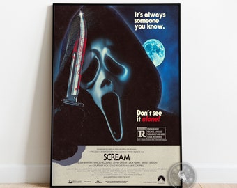 Scream Poster | Horror Movie Wall Art | Wall Decoration | Framed Poster | Movie Poster Print