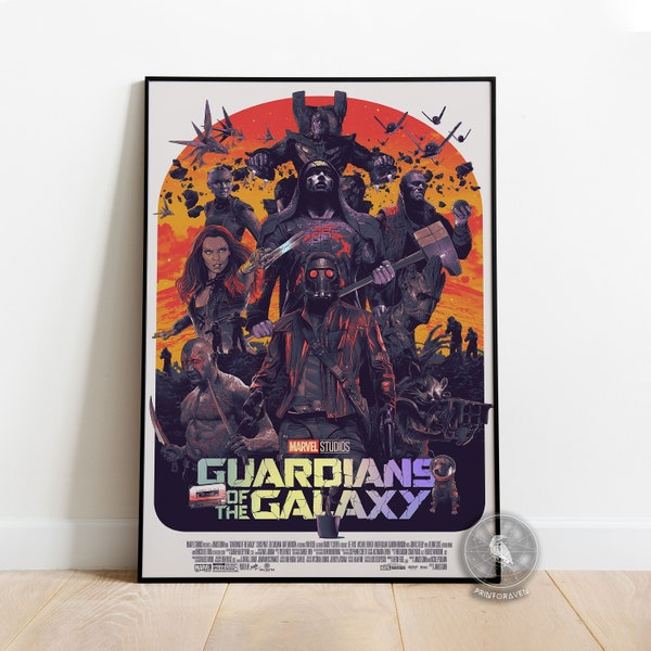 Guardians of the Galaxy Poster | Peter Quill Wall Art | Wall Decoration | Framed Poster | Movie Poster Print