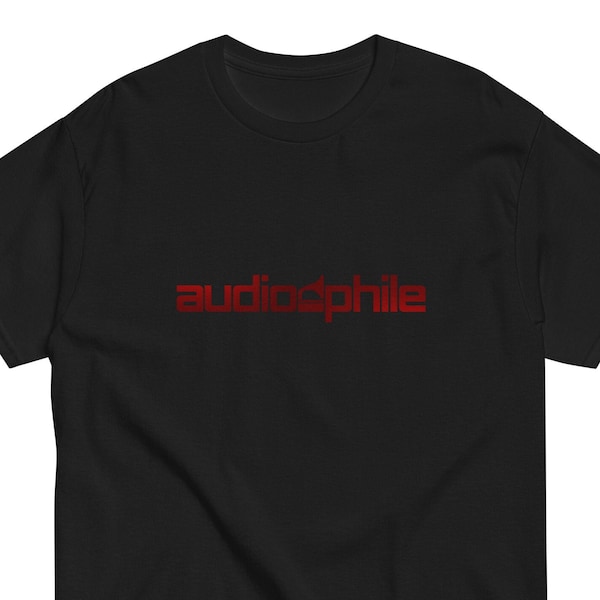 Audiophile Herren T-Shirt Schwarz / Rot