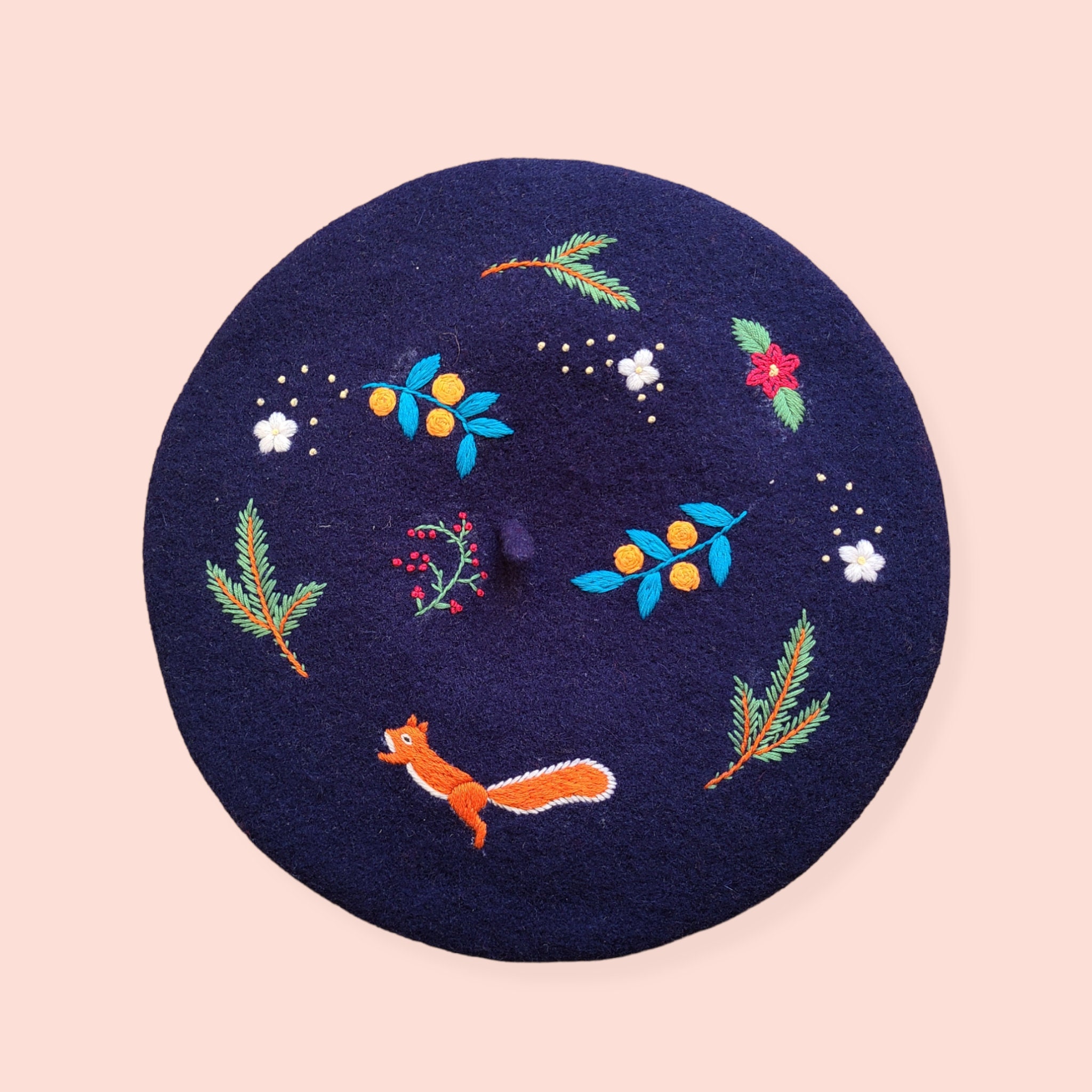 帽子 EMBROIDERY BIG BERET D-00993 /EMBROIDERY BIG BERET 】 – THE H.W.DOG&CO.