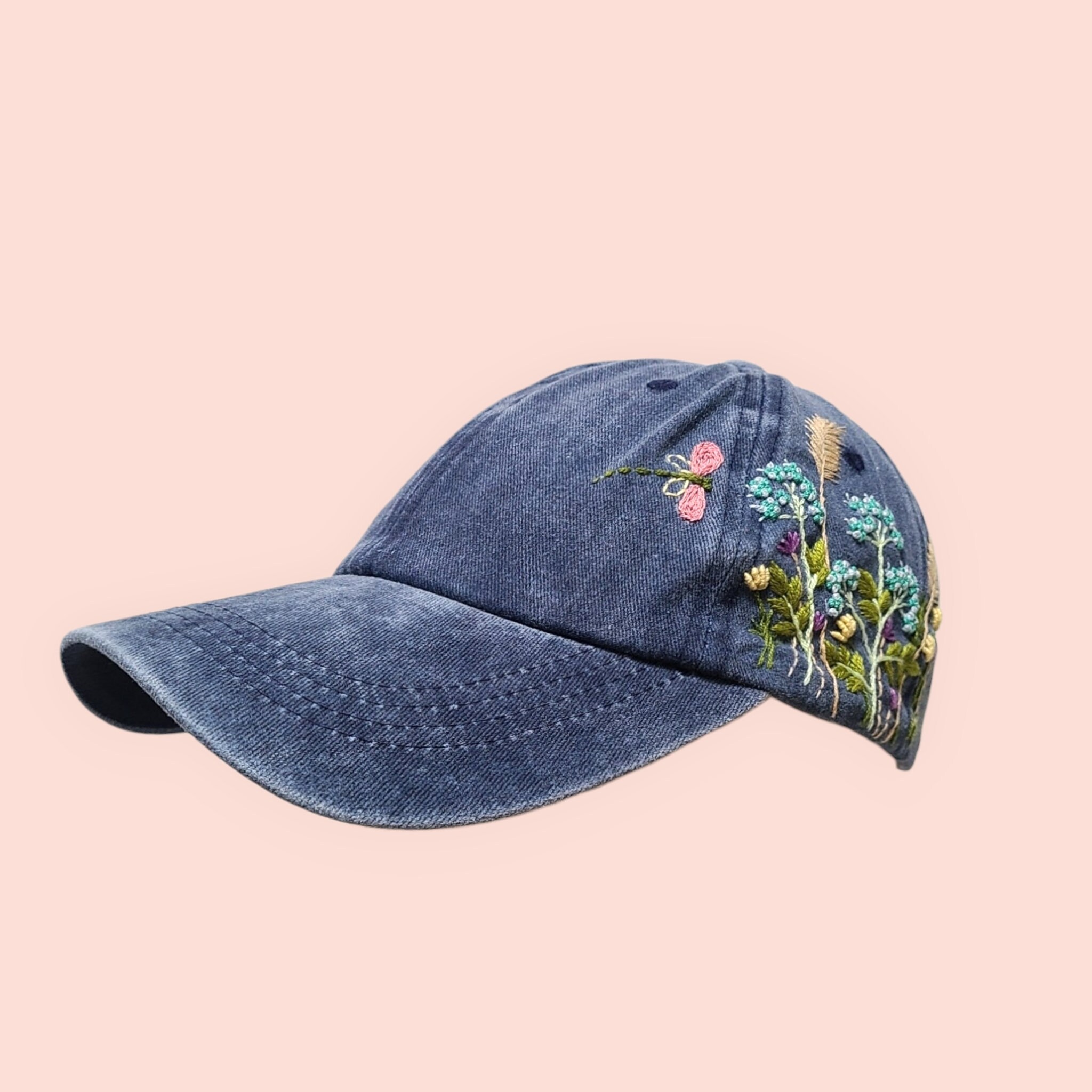 帽子 MURRAL Ice flower embroidery hat MURRAL/Ice flower embroidery hat (Black)（Unisex Flower