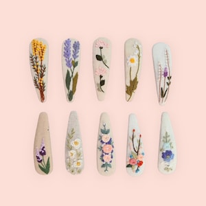 Barrettes à cheveux en forme de fleurs brodées à la main, accessoires pour cheveux, cadeau pour filles